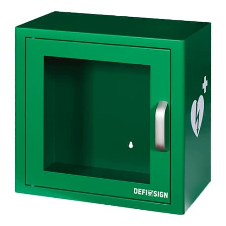 Boîtier intérieur pour défibrillateur avec alarme